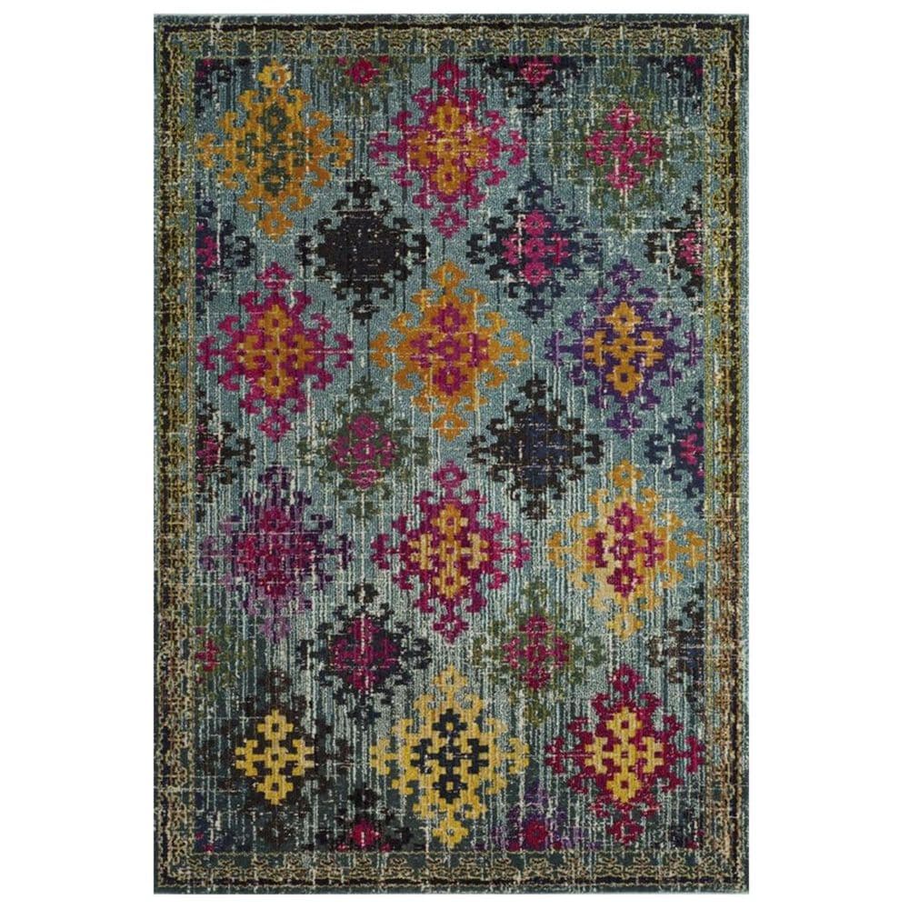 Safavieh Monaco MNC244N 5"1" x 7"7" Blue Area Rug, , large