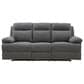 Ashley Side-Swipe Manual Reclining Sofa in Charcoal, , large