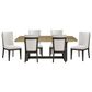 Golden Wave Furniture Sutton Place 7-Piece Rectangular Dining Set in Caramel and Cocoa, , large