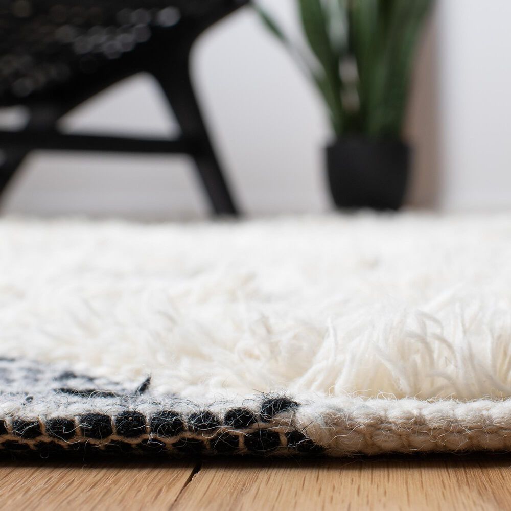 Safavieh Natura NAT684A 3&#39; x 5&#39; Ivory and Black Area Rug, , large