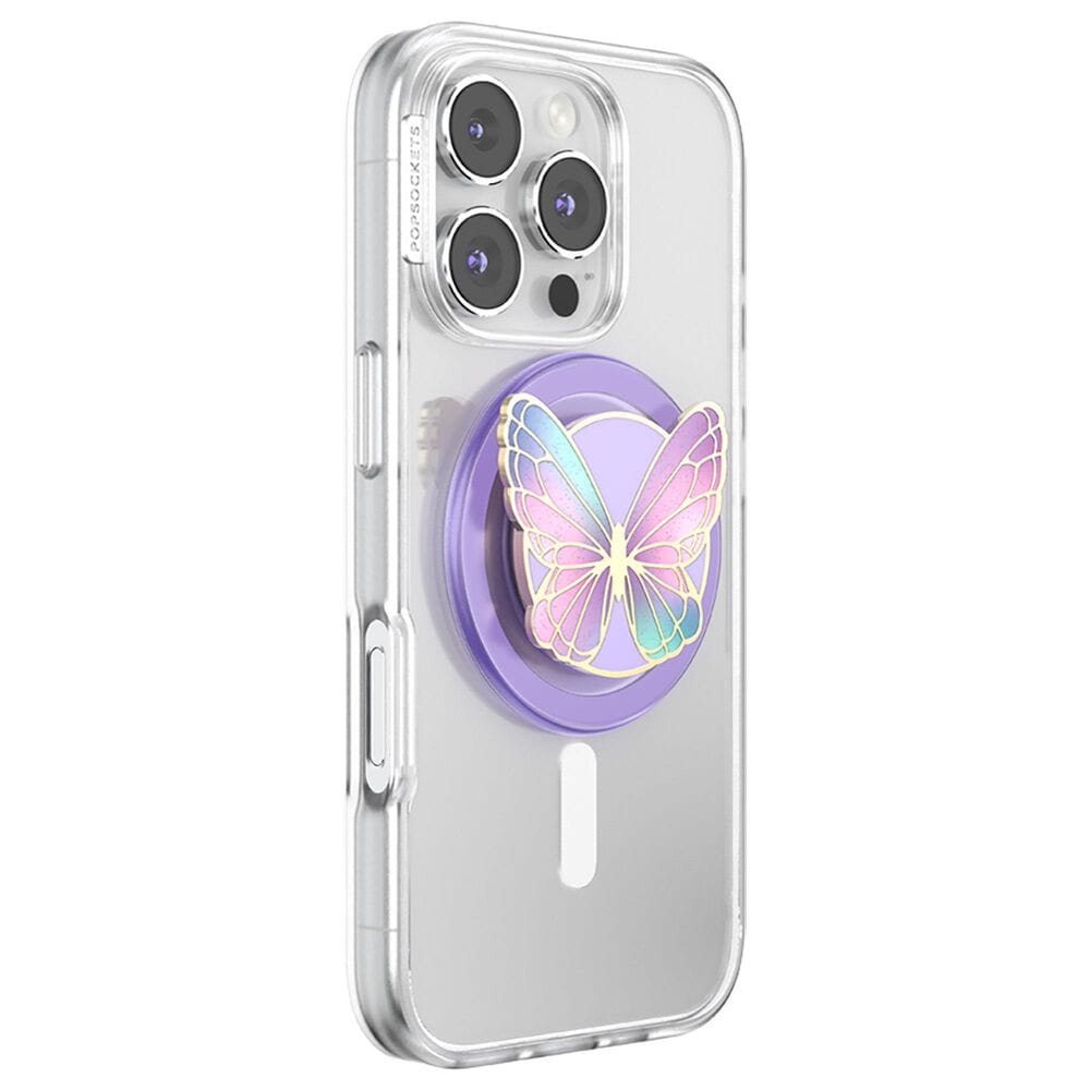 PopSockets MagSafe Circle PopGrip in Enamel Butterfly Prism, , large