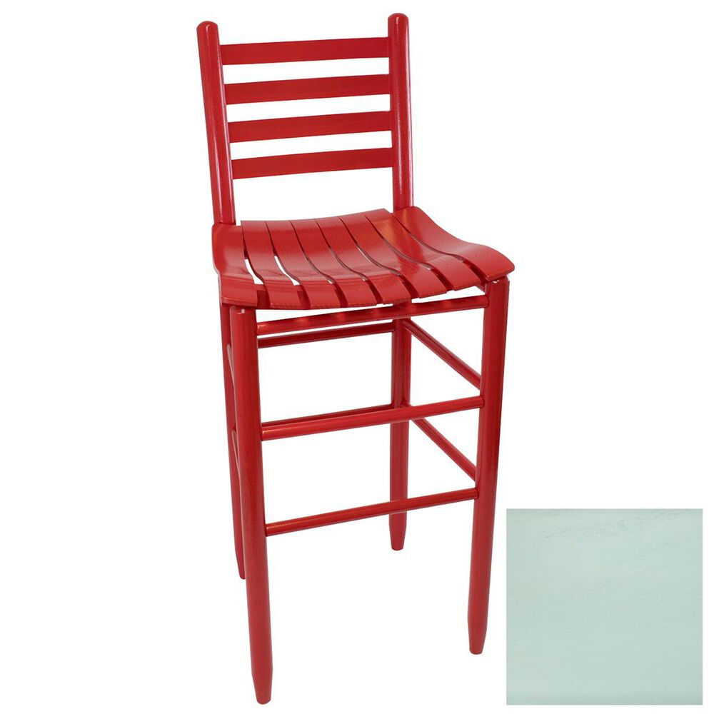 Lakeside Asheville Ladderback Barstool in Coastal Blue, , large