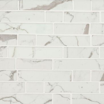 MS International Statuario Celano 12" x 12" Glass Mosaic Sheet, , large
