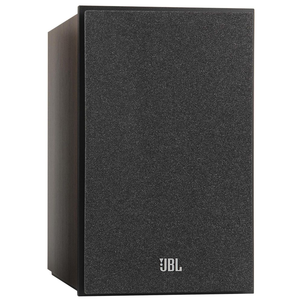 JBL 5.25 Bookshelf Loudspeaker + 8 Floorstanding Loudspeaker + 4.5 Center Channel Loudspeaker in Espresso + 12&quot; Powered Subwoofer in Latte + 7.2 Channel AV 8K Receiver in Black, , large