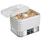 Hamilton Beach 5-Tray Food Dehydrator in Silver and White, , large