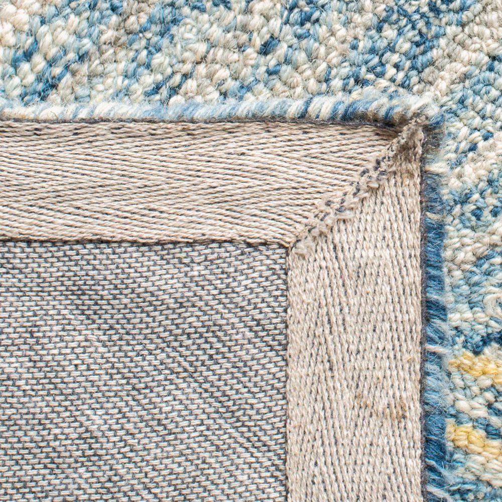 Safavieh Micro-Loop MLP177M 4&#39; x 6&#39; Light Blue and Ivory Area Rug, , large