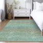 Dalyn Rug Company Trevi TV11 8" x 10" Teal Area Rug, , large