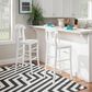 Linon Home Decor Vander Bar Stool in White, , large