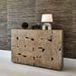Uttermost Teak Tac Toe Console Table in Light, , large