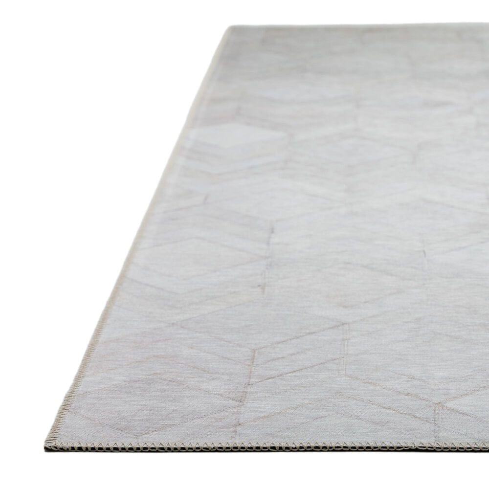 Dalyn Rug Company Durango Chevron 2&#39;3&quot; x 7&#39;6&quot; Linen Indoor/Outdoor Runner, , large