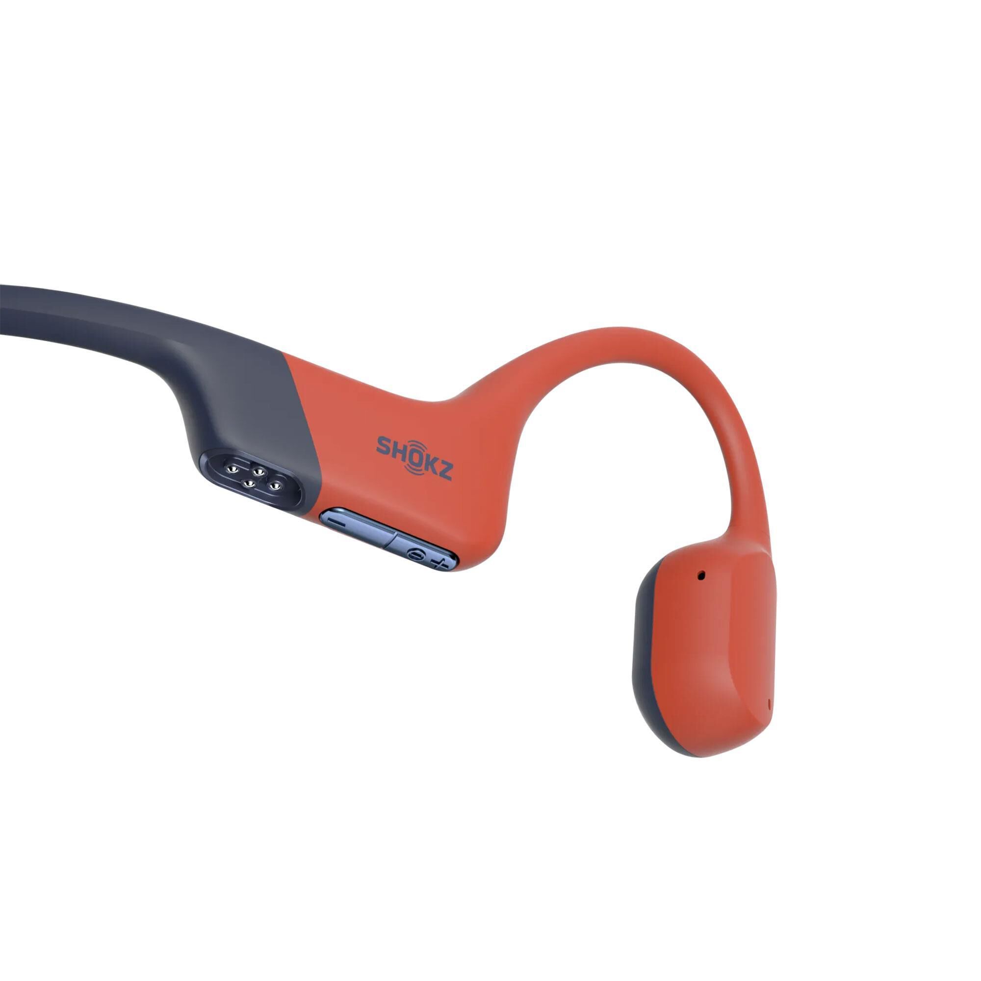 Shokz OpenSwim Pro Bone Conduction Open-Ear Swimming Headphones in Red | NFM
