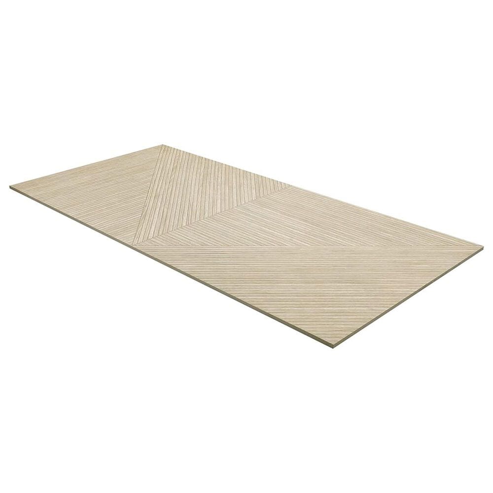 Soho Studio Lounge Ribbed Oak 24" x 48" Porcelain Tile, , large