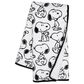Lambs and Ivy Classic Snoopy Minky and Sherpa Baby Blanket in White and Black, , large