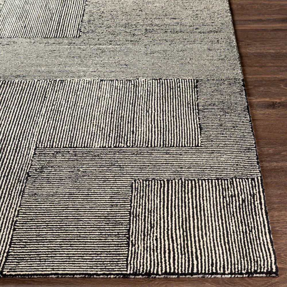 Surya Maroc 8&#39; x 10&#39; Black and Beige Area Rug, , large