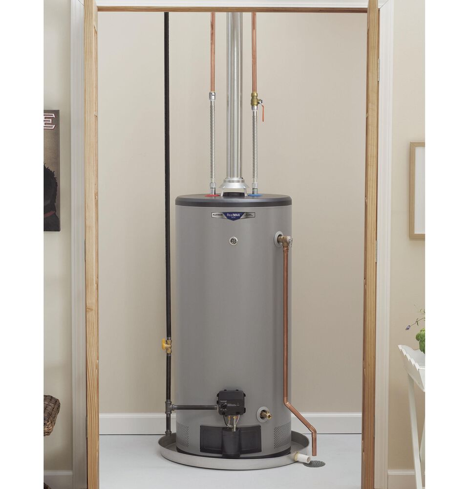 GE Appliances RealMAX Choice 40-Gallon Short Natural Gas Atmospheric Water Heater, , large