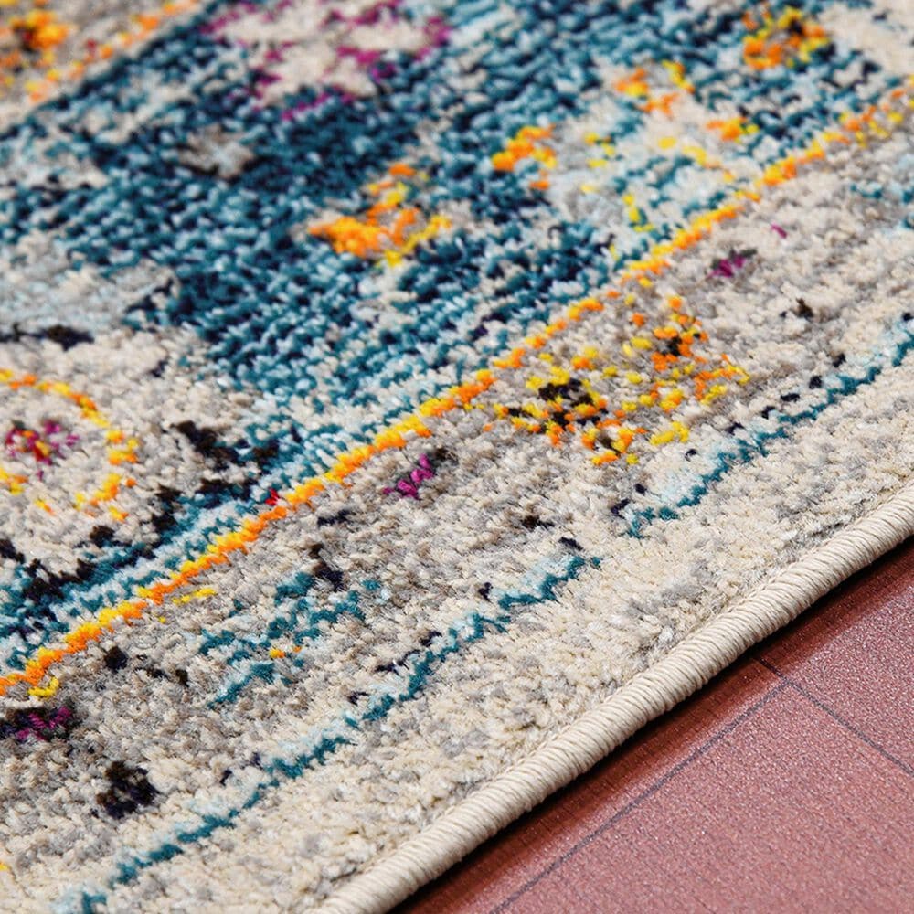Amer Rugs Montana MON-6 2&#39; x 3&#39; Blue and Orange Area Rug, , large