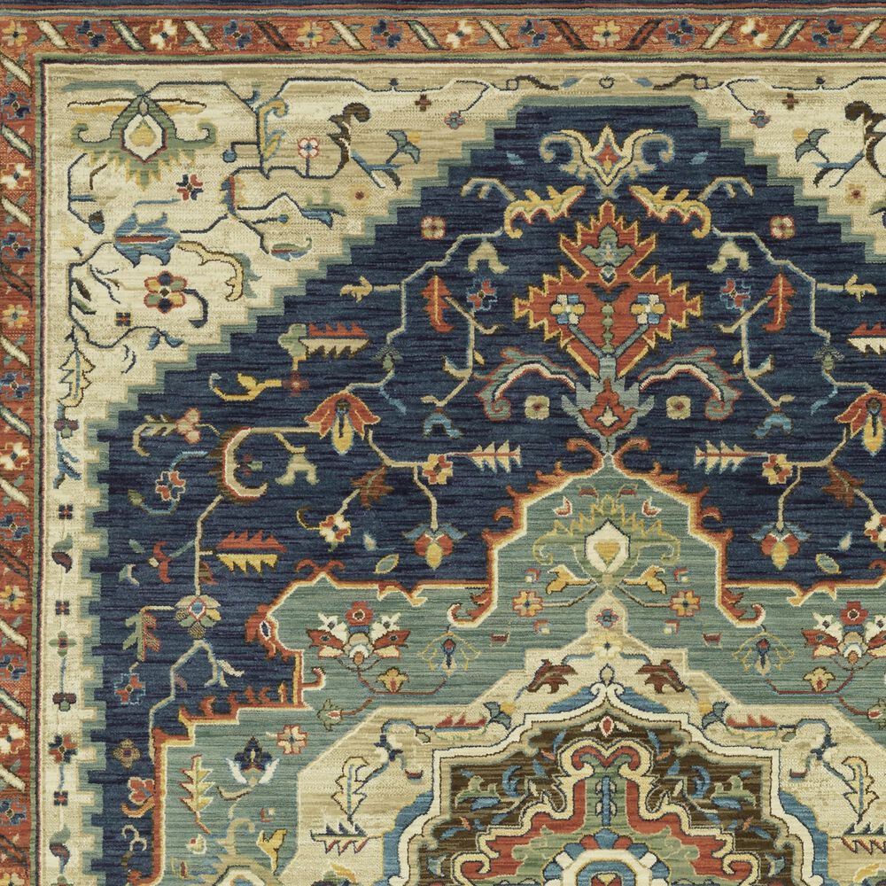 Oriental Weavers Francesca FR09F 6&#39;7&quot; x 9&#39;6&quot; Blue Area Rug, , large