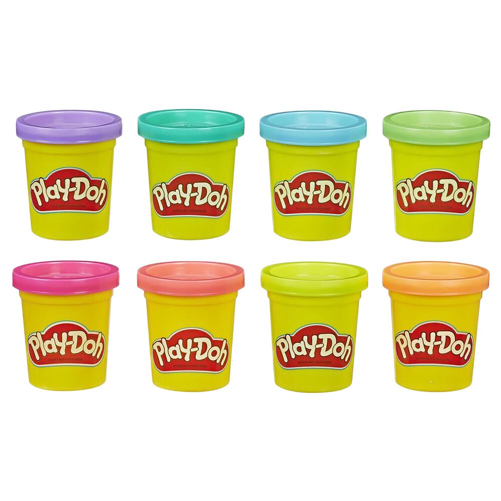 Play-Doh 8-Pack Neon Non-Toxic Modeling Compound with 8 Colors, , large