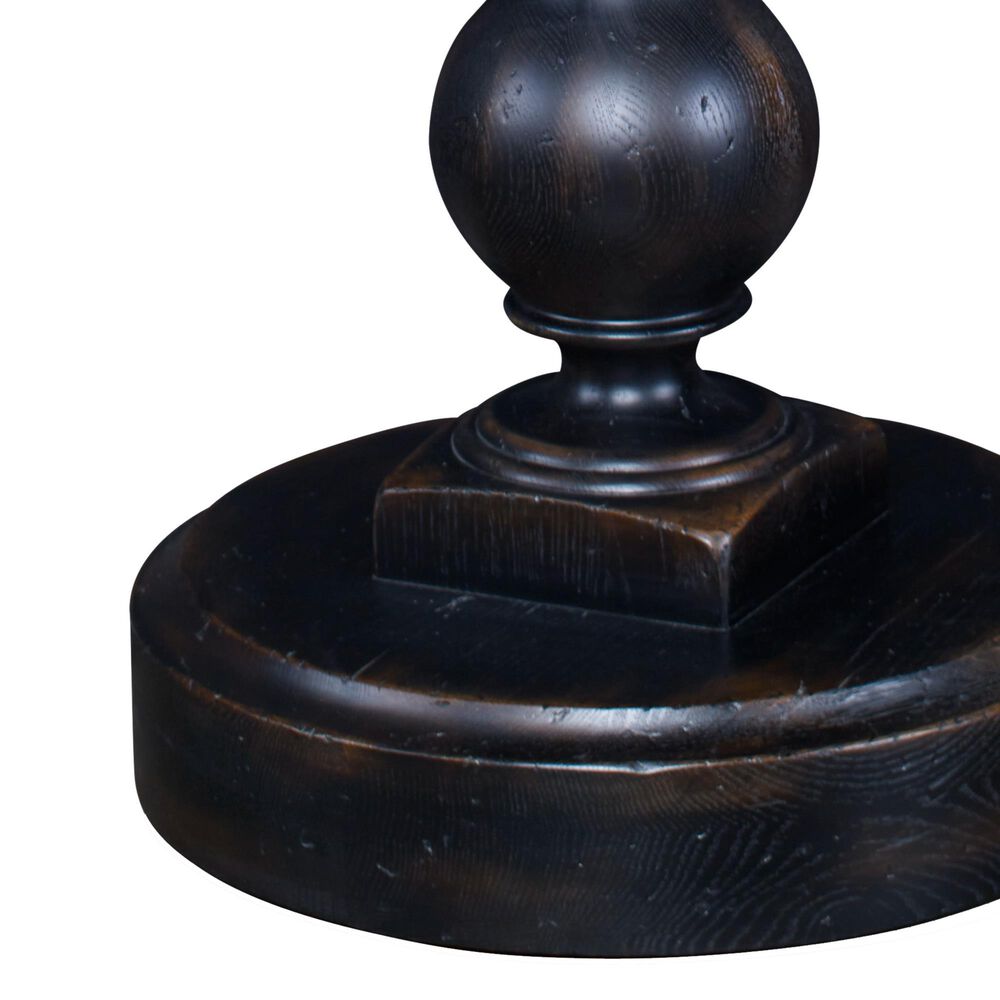 Century Monarch Grand Side Table in Ebonized Oak and Warm Brown, , large