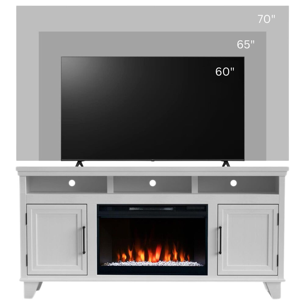 Legends Home Sonoma 64" Fireplace Console in Jasmine White Wash, , large