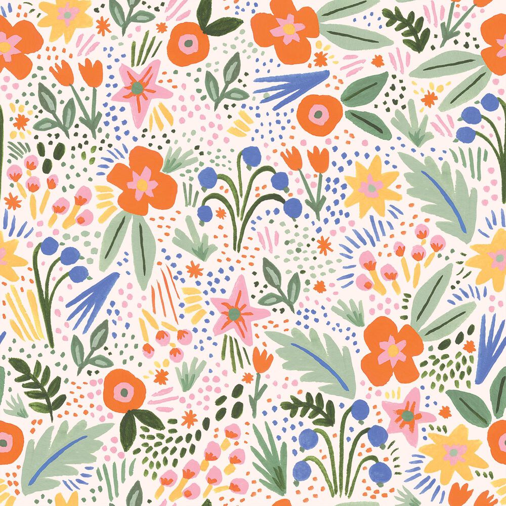Rifle Paper Co Crafted by Cloth and Company Elly Queen Headboard in Merida Multi, , large