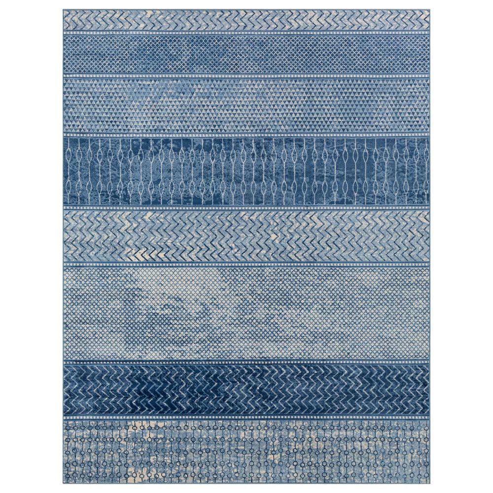 Surya Monaco MOC-2305 8"10" x 12"4" Denim, Navy and Ivory Area Rug, , large