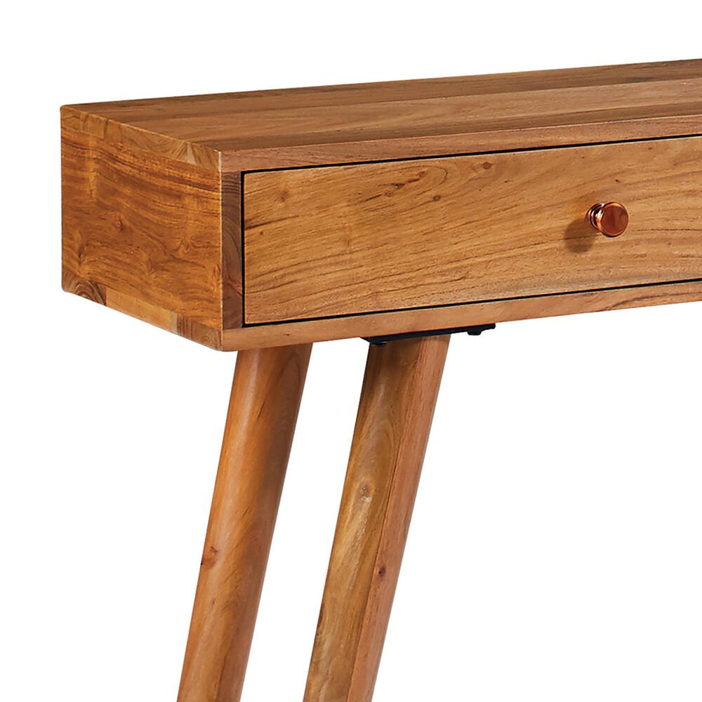 Pacific Landing 2-Drawer Console Table in Natural Brown, , large