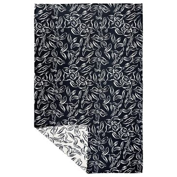 MuKitchen Vibe Dish Towel in Water Lily Black and White, , large