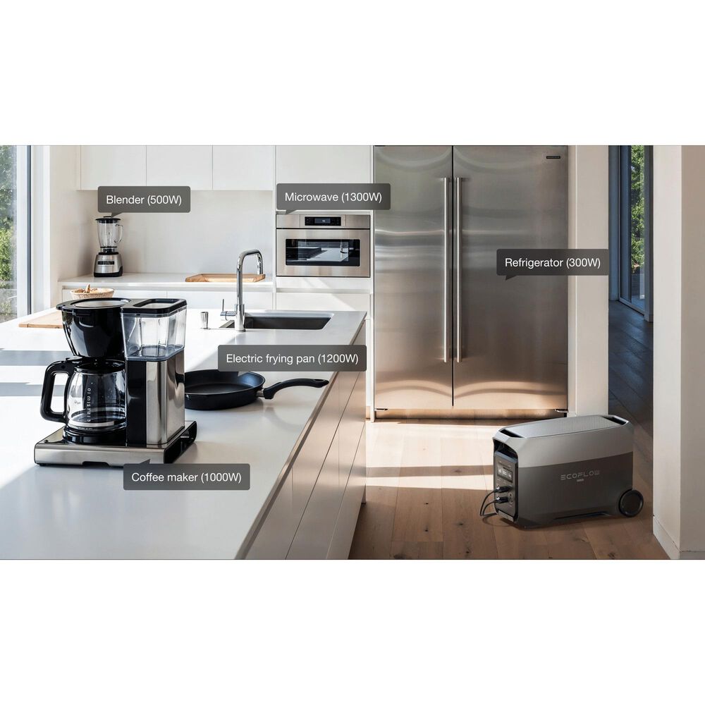 EcoFlow Delta 3 Ultra 3072Wh Portable Power Station in Black, , large