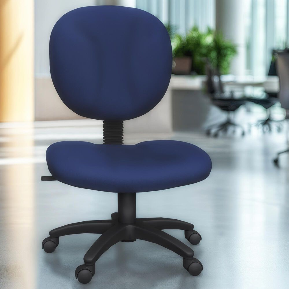 Regency Global Sourcing Comfort Series Swivel Computer Task Chair in Navy Blue, , large