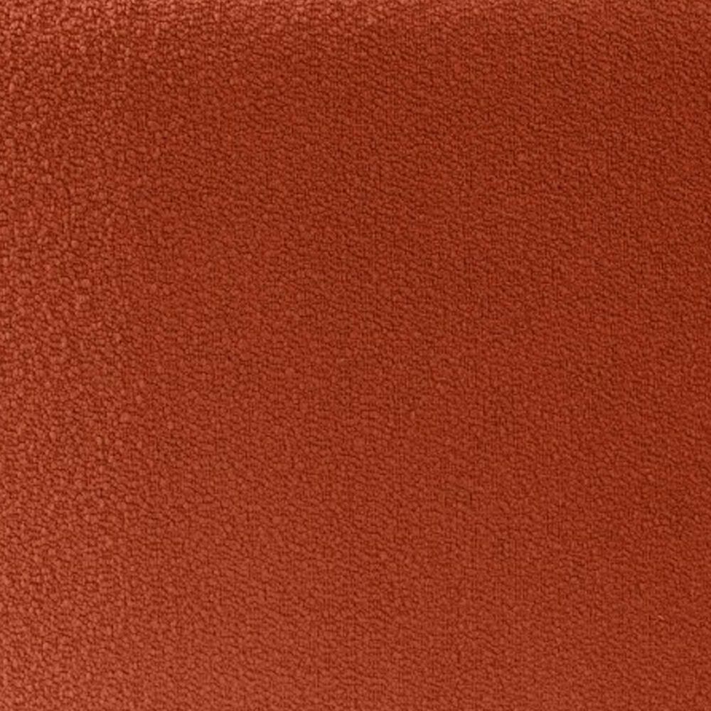 Jaxx Candler Boucle Fabric Ottoman in Terra Cotta, , large