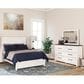 Ashley Gerridan 3 Piece Full Bedroom Set in White and Gray, , large