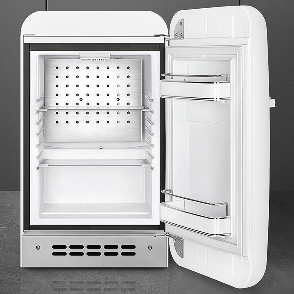 SMEG 1.34 Cu. Ft. Freestanding Compact Refrigerator with Right Handle in White, , large