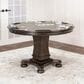 SUNSET Vegas 5-Piece Round Game Table Set in Smoke Gray, , large