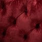Baxton Studio Avara Bench Ottoman in Burgundy, , large