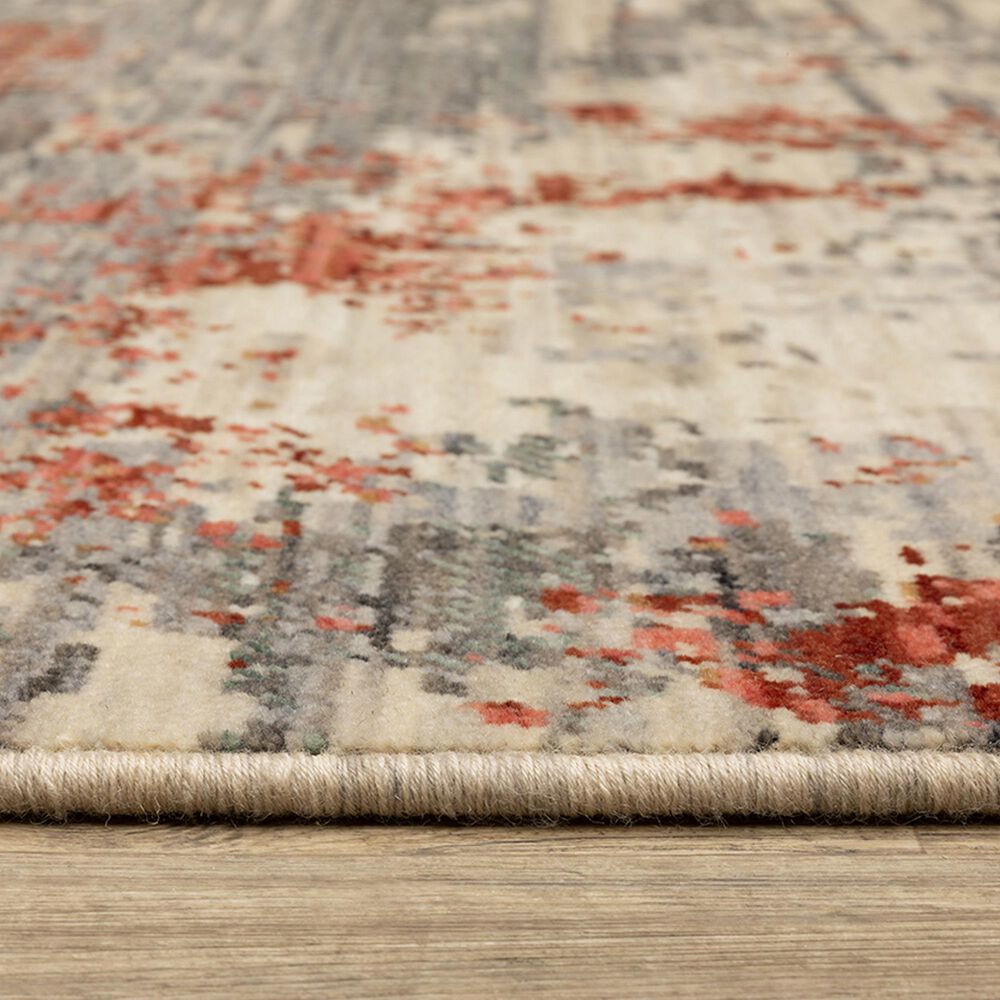 Oriental Weavers Soleri 2&#39;6&quot; x 12&#39; Beige and Pink Runner, , large
