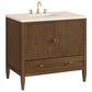 James Martin Vanities Myrrin 36" Vanity in Mid-Century Walnut with 3 cm Eternal Marfil Quartz Top, , large