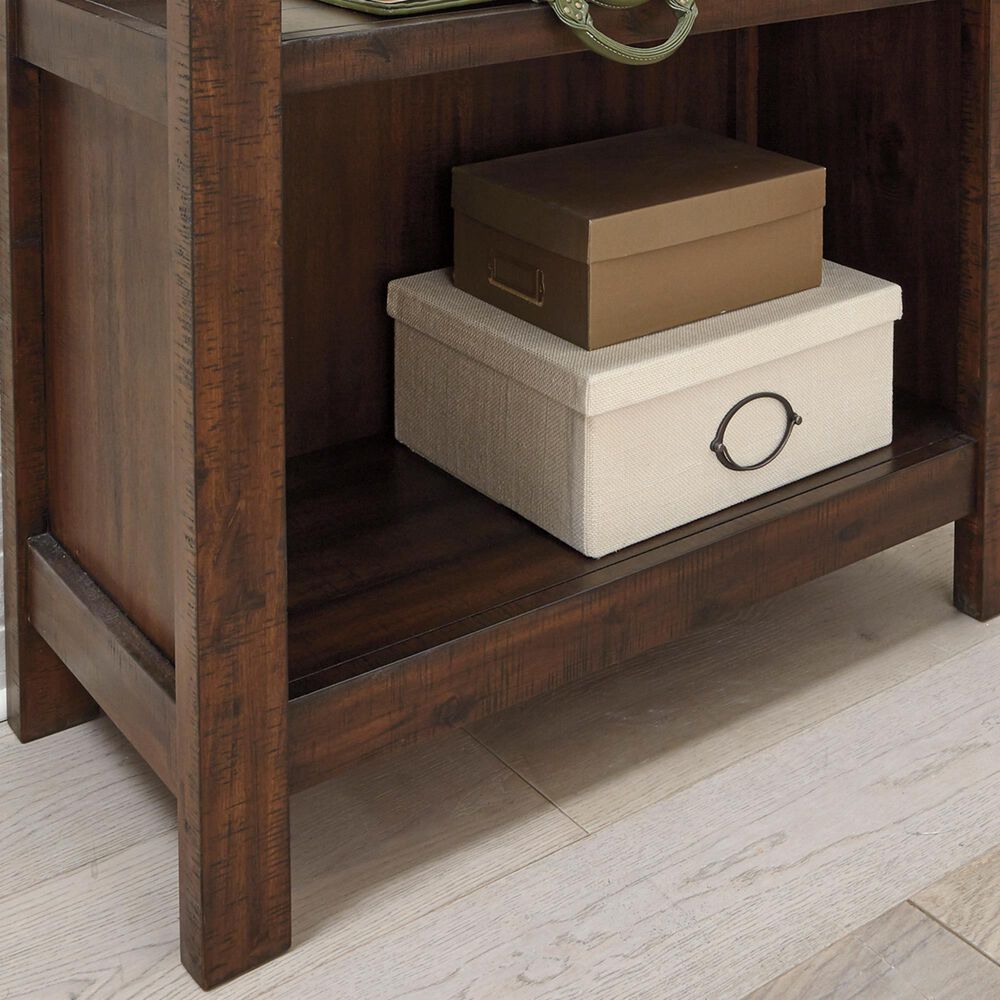 Ashley Baldridge 3-Piece Office Desk Set in Rustic Brown, , large
