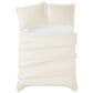 Pem America Cannon Solid 3-Piece Full/Queen Duvet Cover Set in Ivory, , large