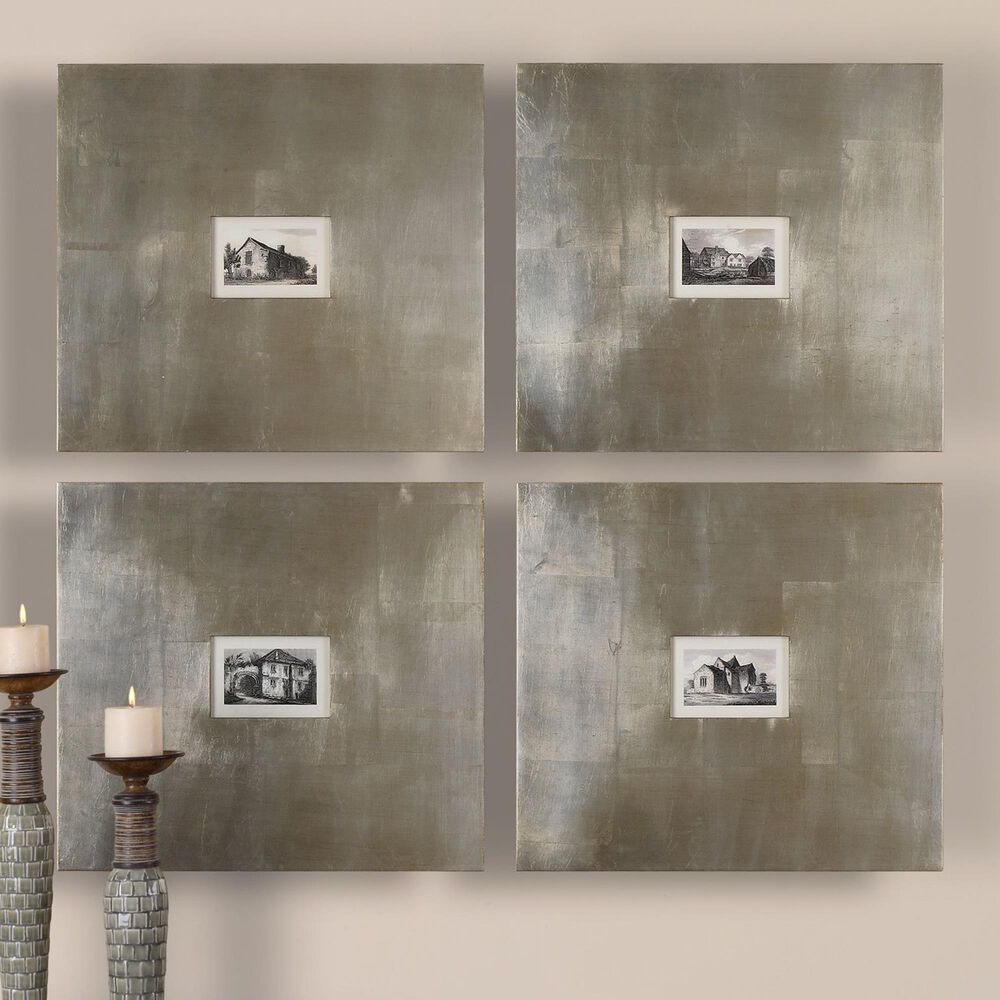 Uttermost Historical Buildings Framed Art (Set of 4), , large