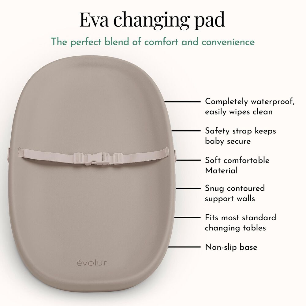 Evolur Eva Changing Pad in Oat, , large