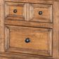 Country Living Vintage Market 2-Drawer Apothecary Nightstand in Barnwood Oak with Outlets and USB Ports, , large