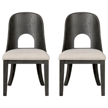 Furniture of America Sterling West Side Chair in Ash Gray (Set of 2), , large