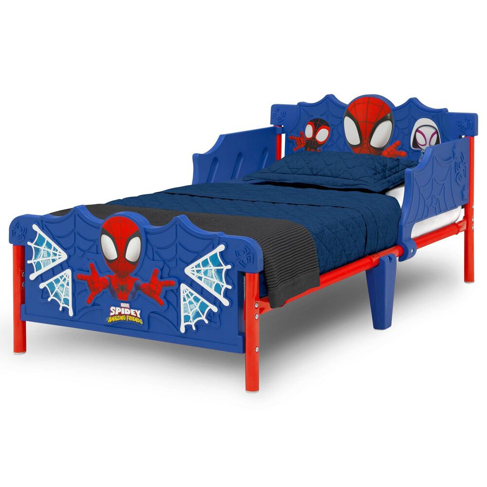 Delta Children Spidey and His Amazing Friends 3D Toddler Bed in Blue, , large