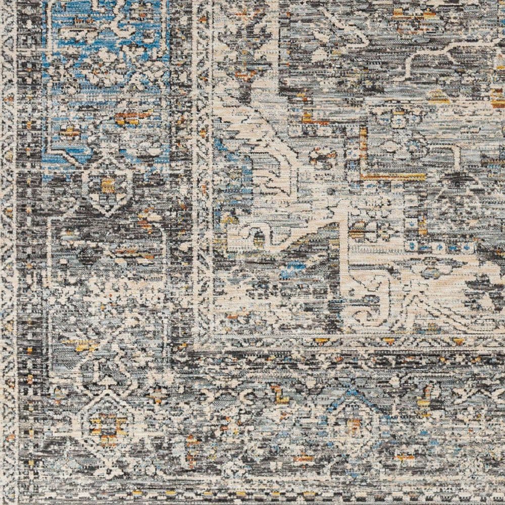 Surya Chicago CHG2312 6&#39;7&quot; Round  Light Beige, Charcoal, Slate, Black, Blue,Taupe Area Rug, , large