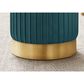 Monarch Specialties Ottoman with Gold Metal Base in Turquoise, , large