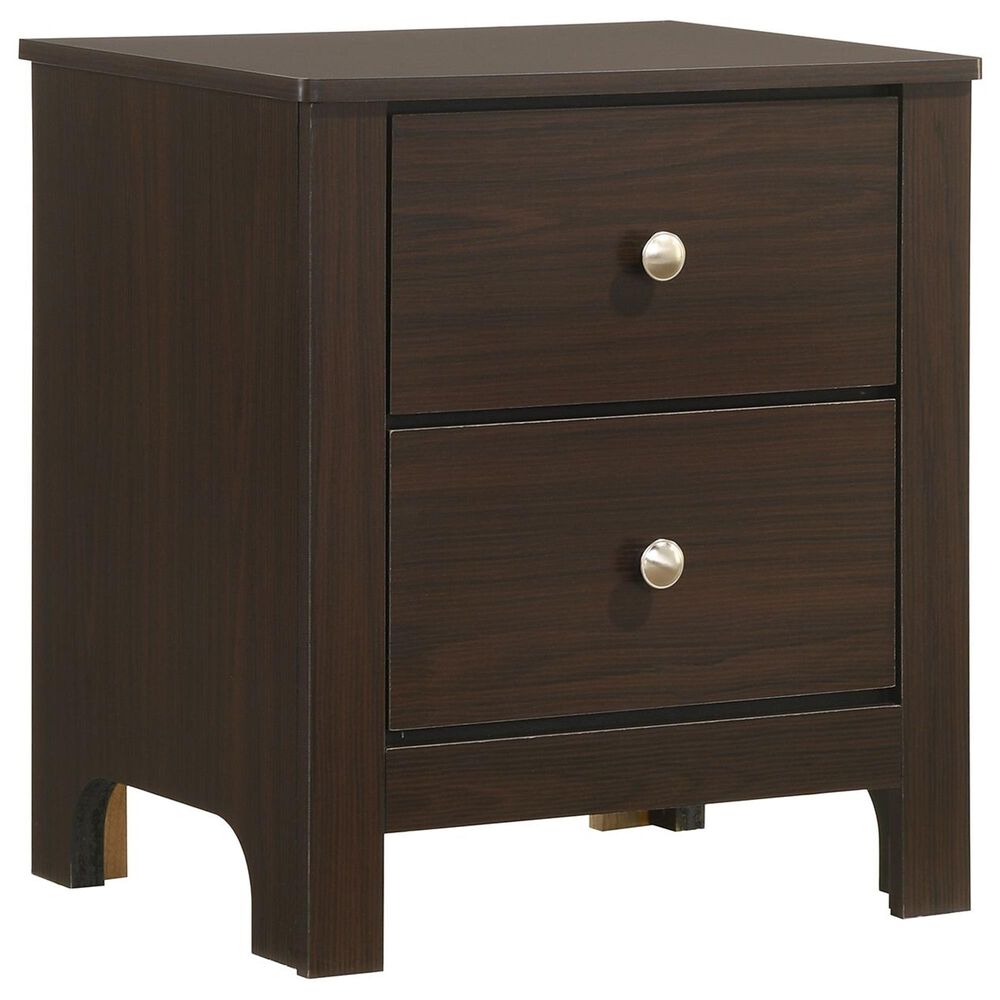 Mayberry Hill Sami 2 Drawer Nightstand in Espresso, , large