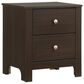 Mayberry Hill Sami 2 Drawer Nightstand in Espresso, , large