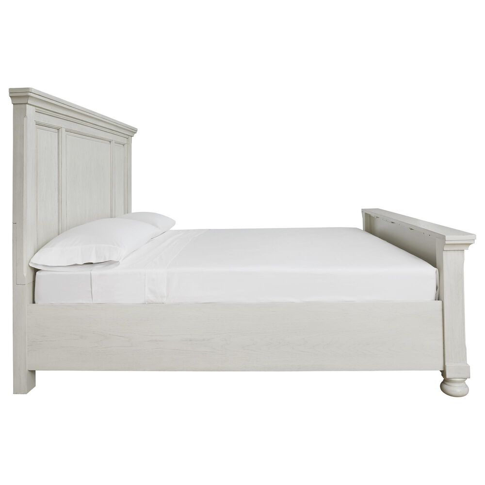Signature Design by Ashley Robbinsdale 3 Piece King Bedroom Set in Antique White, , large