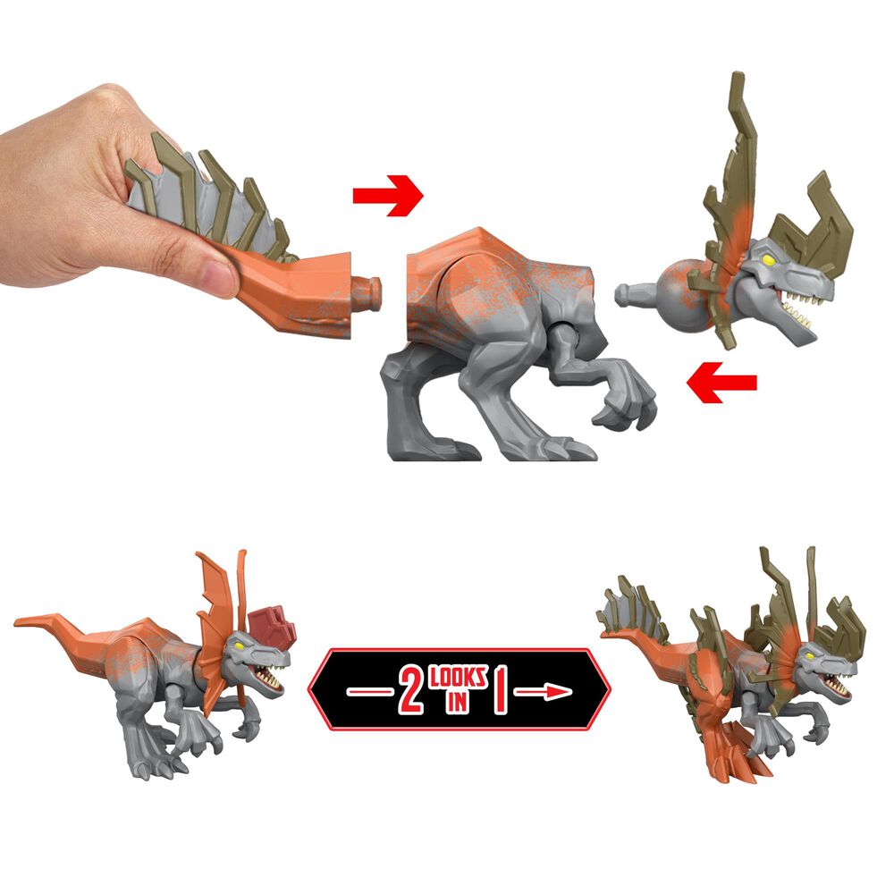 Jurassic World Buildable Dilophosaurus Action Figure, , large